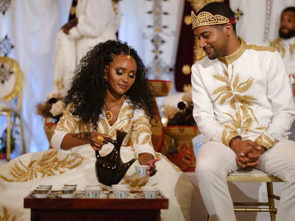 Ethiopian wedding melse tea ceremony
