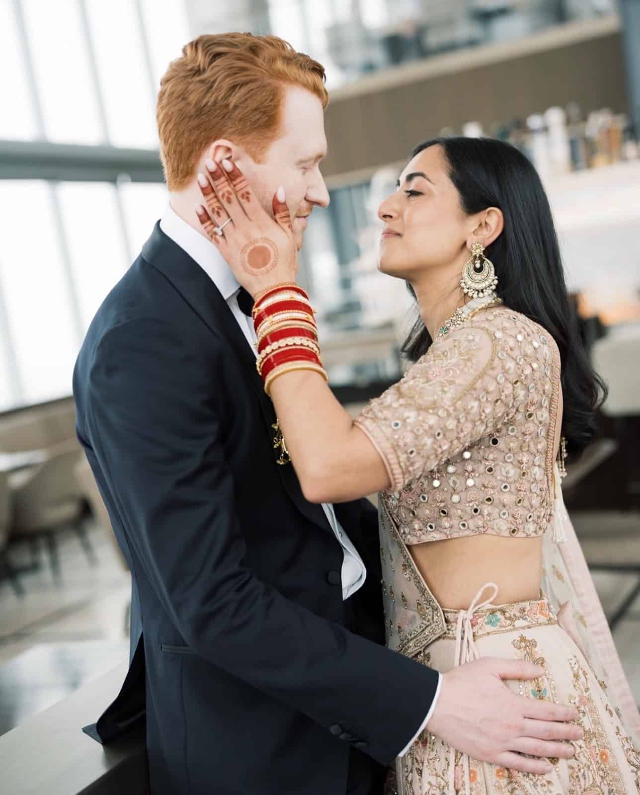 Bride and groom at the Four Seasons Philadelphia